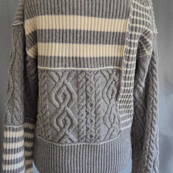 Jonathan Simkhai Maggi Ribbed & Cable-Knit Wool & Cashmere Blend Turtleneck NWT - Picture 4 of 11